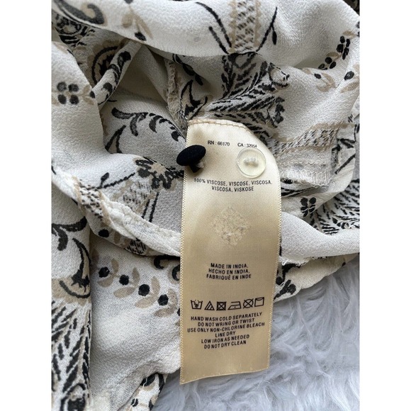 Anthropologie Cream and Black Blouse - Picture 14 of 16